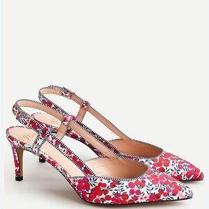 J Crew Colette slingback pumps in Liberty® Wiltshire print
